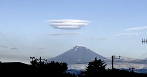 富士山とUFO雲